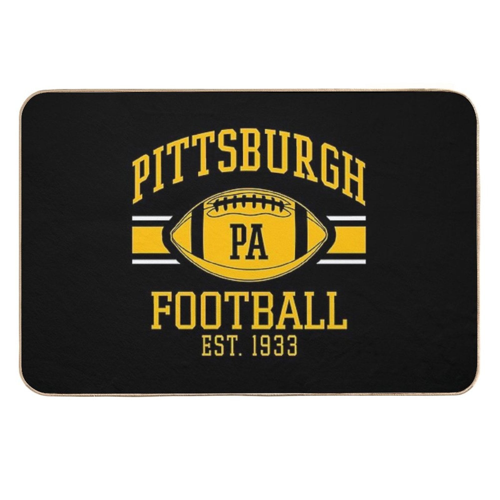 Vintage Pittsburgh Retro Steelers PA Football Team Goalline Sport Lover Gift For Fan  High-Traffic Bath Mat