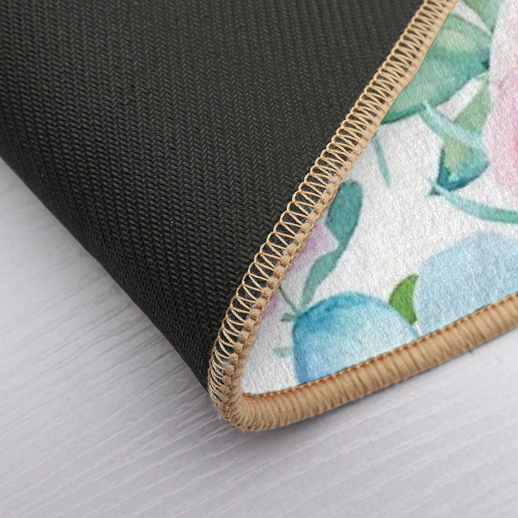 Spring Flowers in Watercolor  Stain-Proof Bath Mat