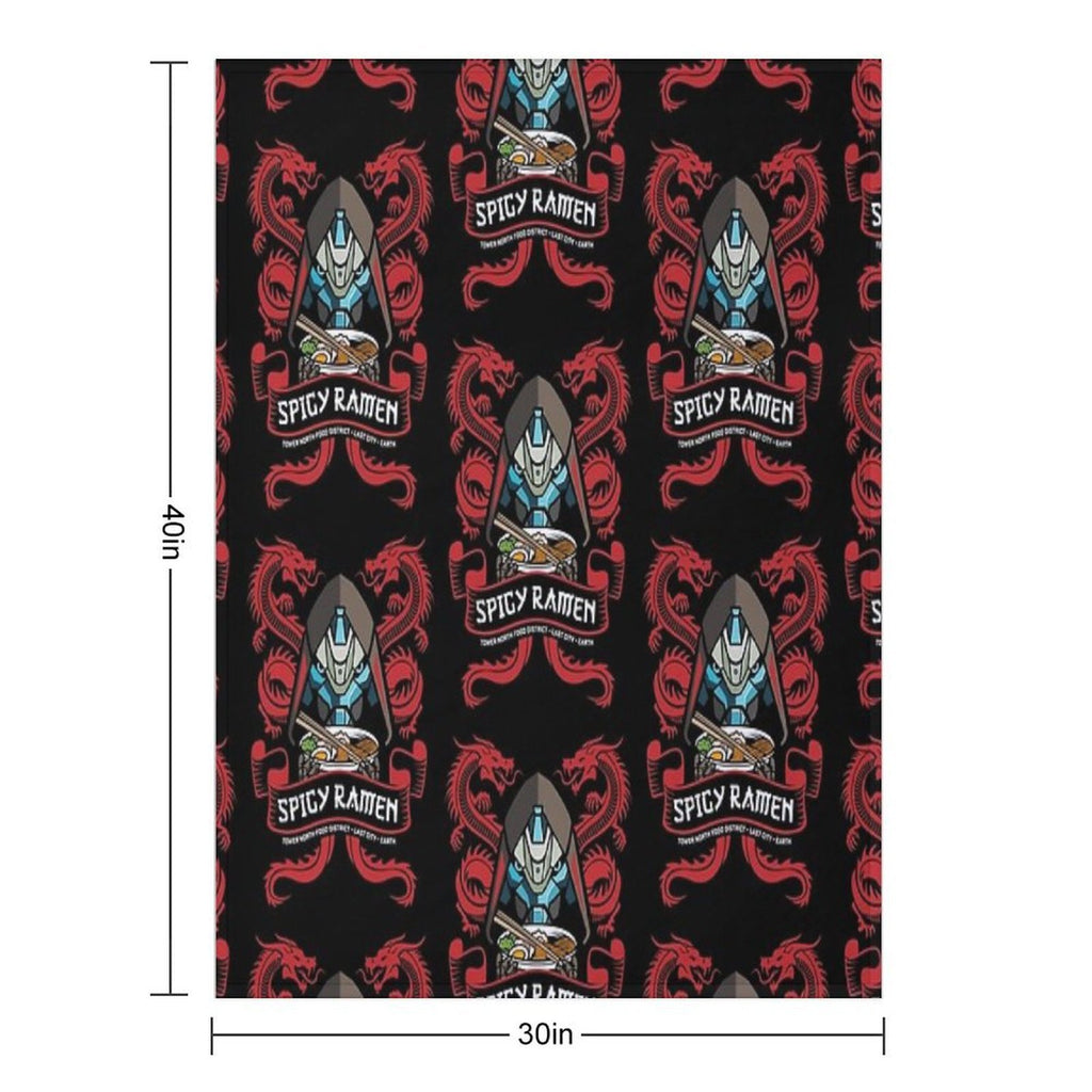 Ramen Shop Quick-dry Throw Blanket