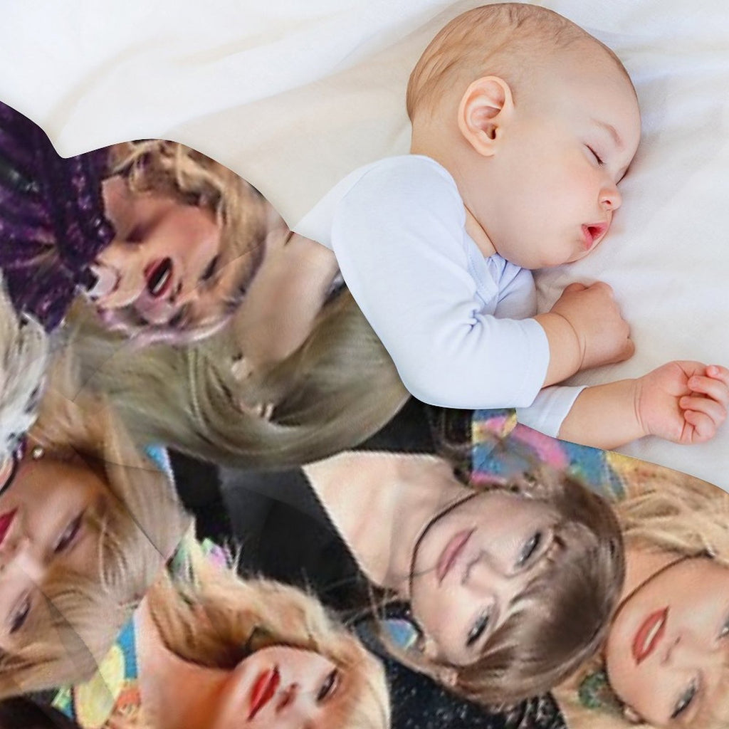 Taylor Photo Collage Anti-pilling Throw Blanket