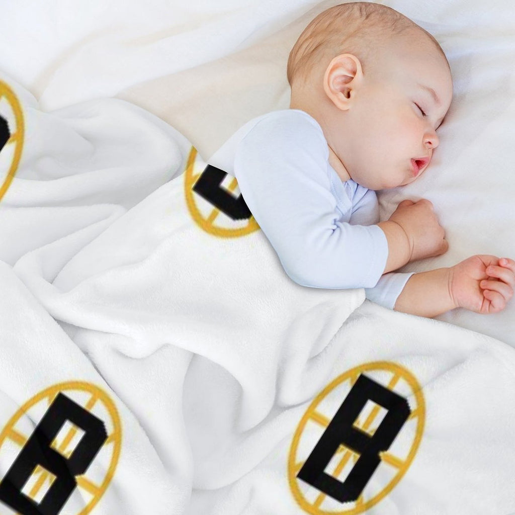Boston Hockey Easy Care Throw Blanket