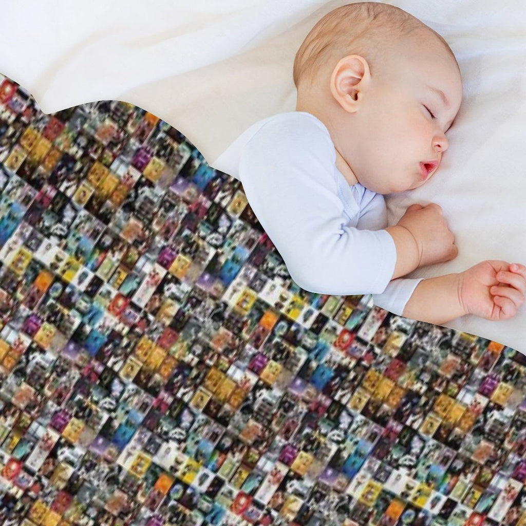 Music Cover Montage Old Lightweight Throw Blanket