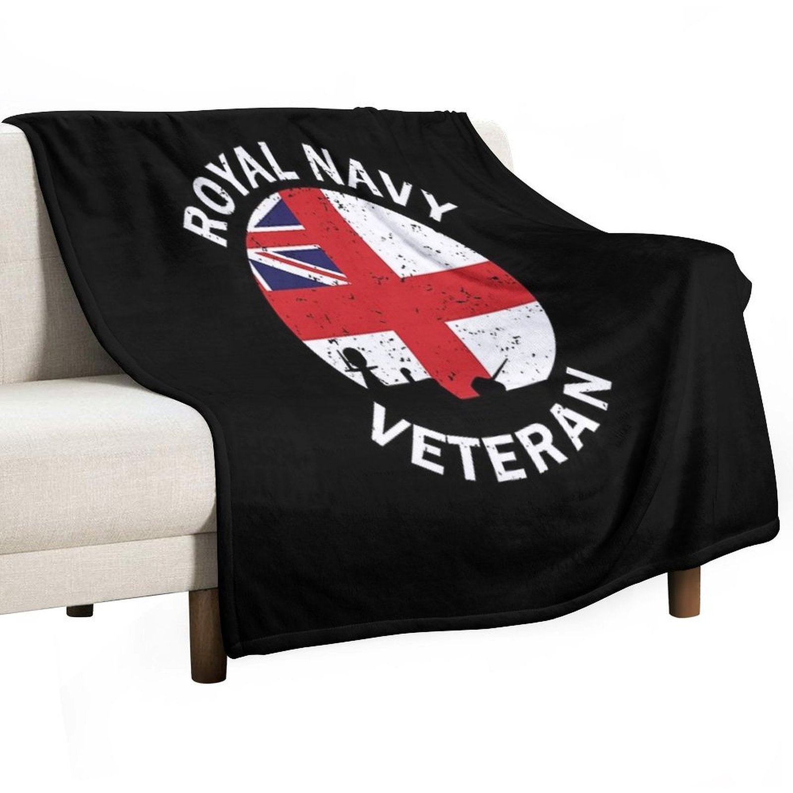 Royal Navy Veteran All-season Throw Blanket