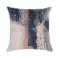 Horizontal Pink Navy Soft Hidden Zipper Throw Pillow