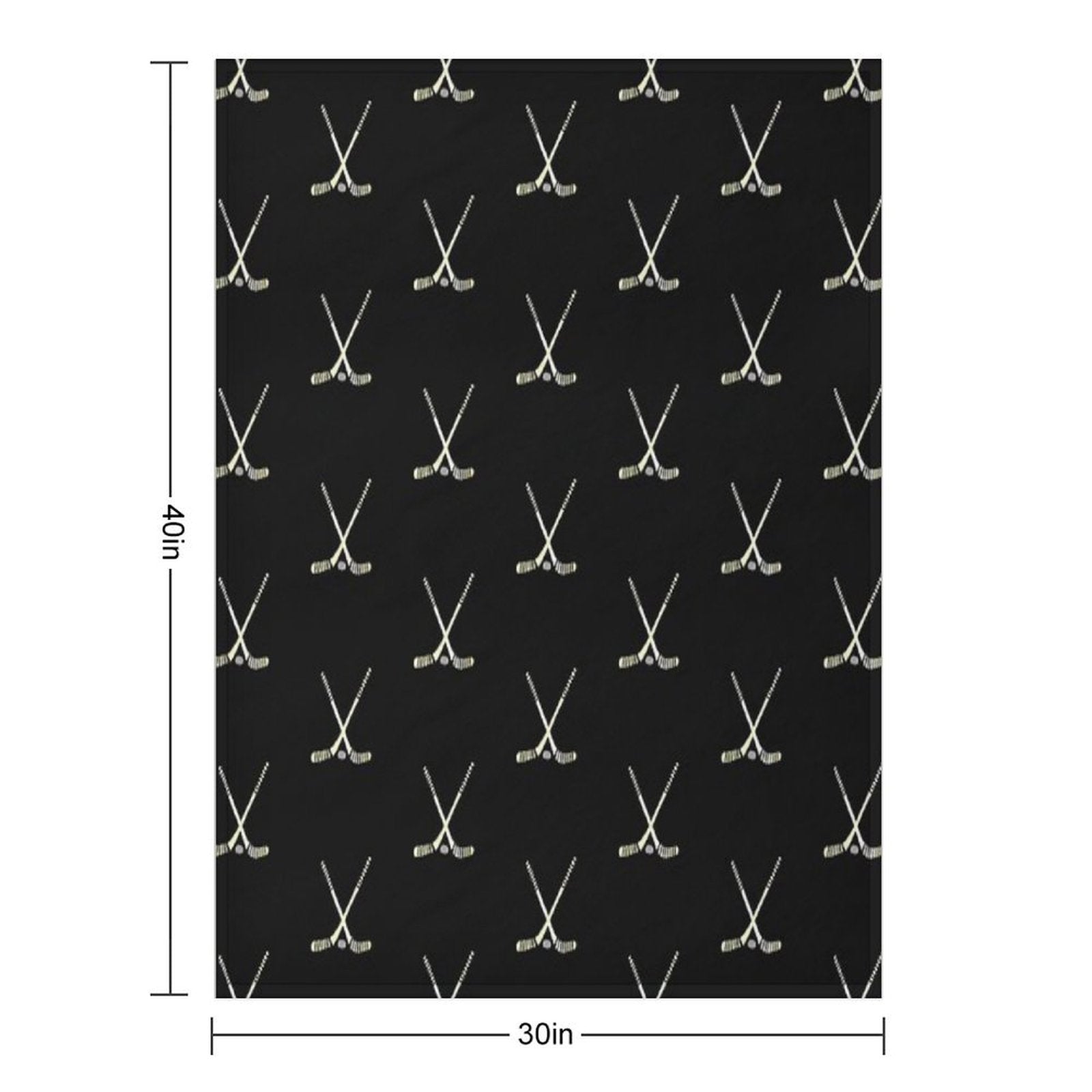 Hockey Sticks Travel-friendly Throw Blanket
