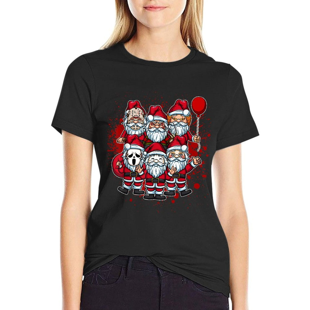 My Little Horror Crew - Christmas Horror Movie Santa Claus  Quick-drying T-Shirt