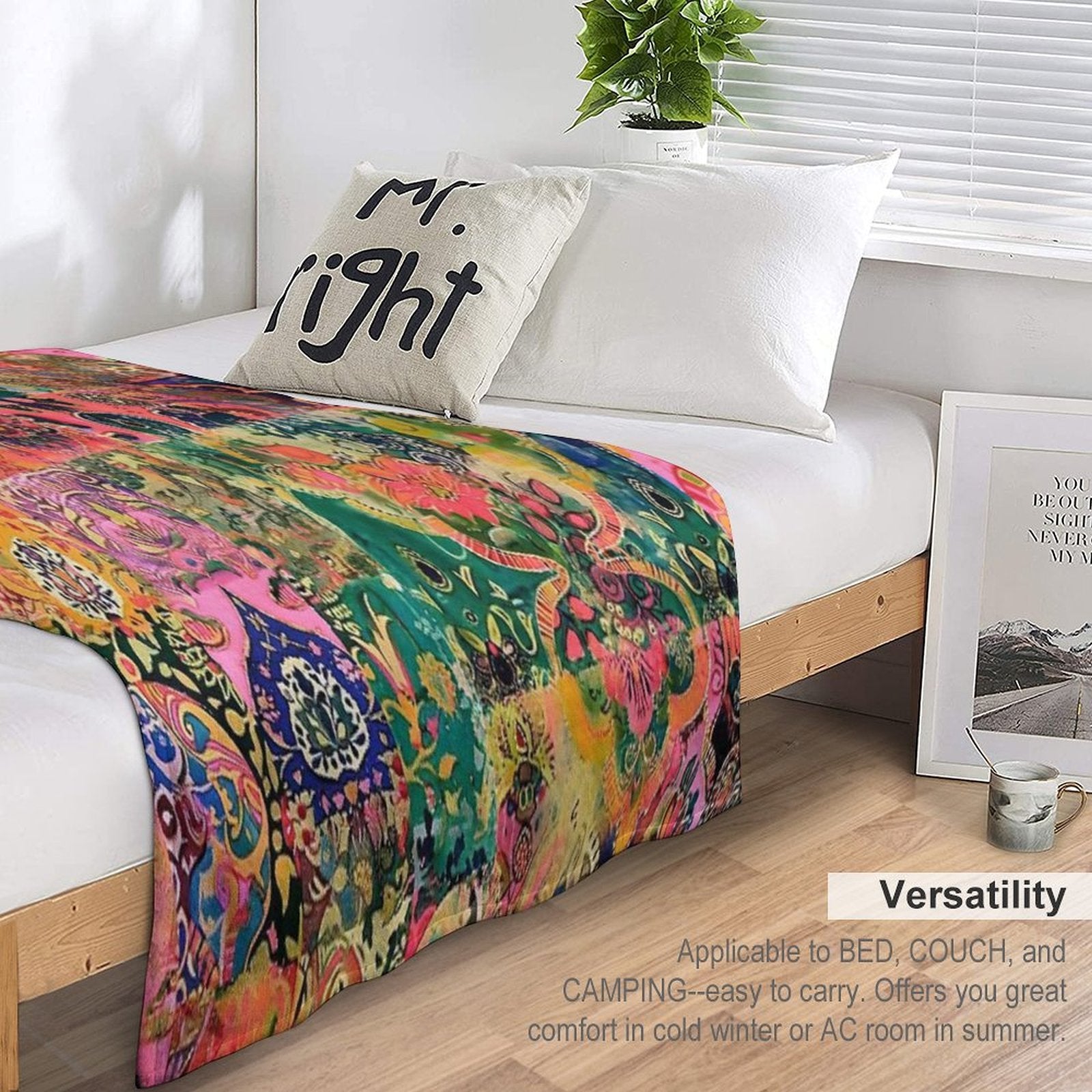 Bohemian Spring Lightweight Throw Blanket