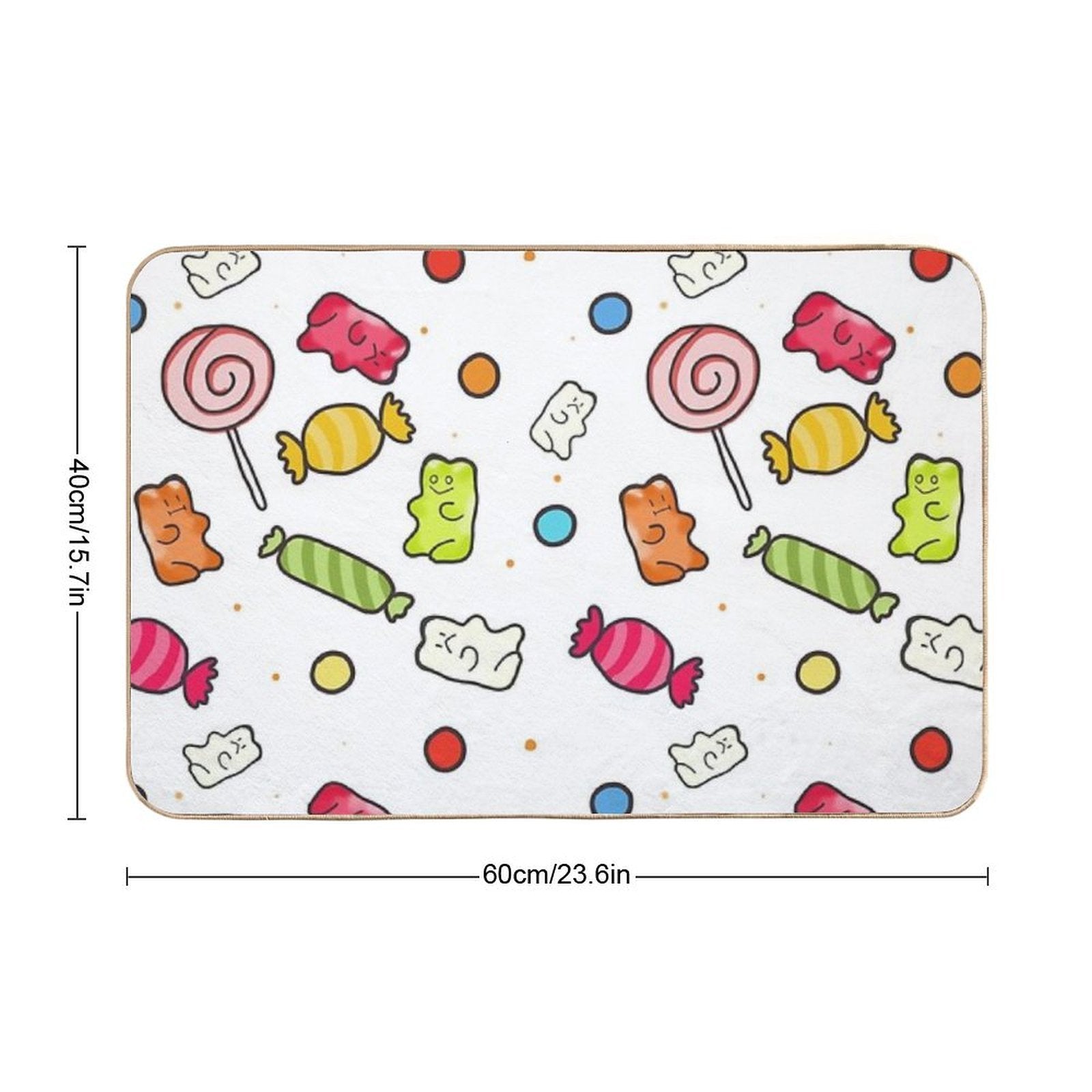 Gummy Bears  Non-Slip Bath Mat