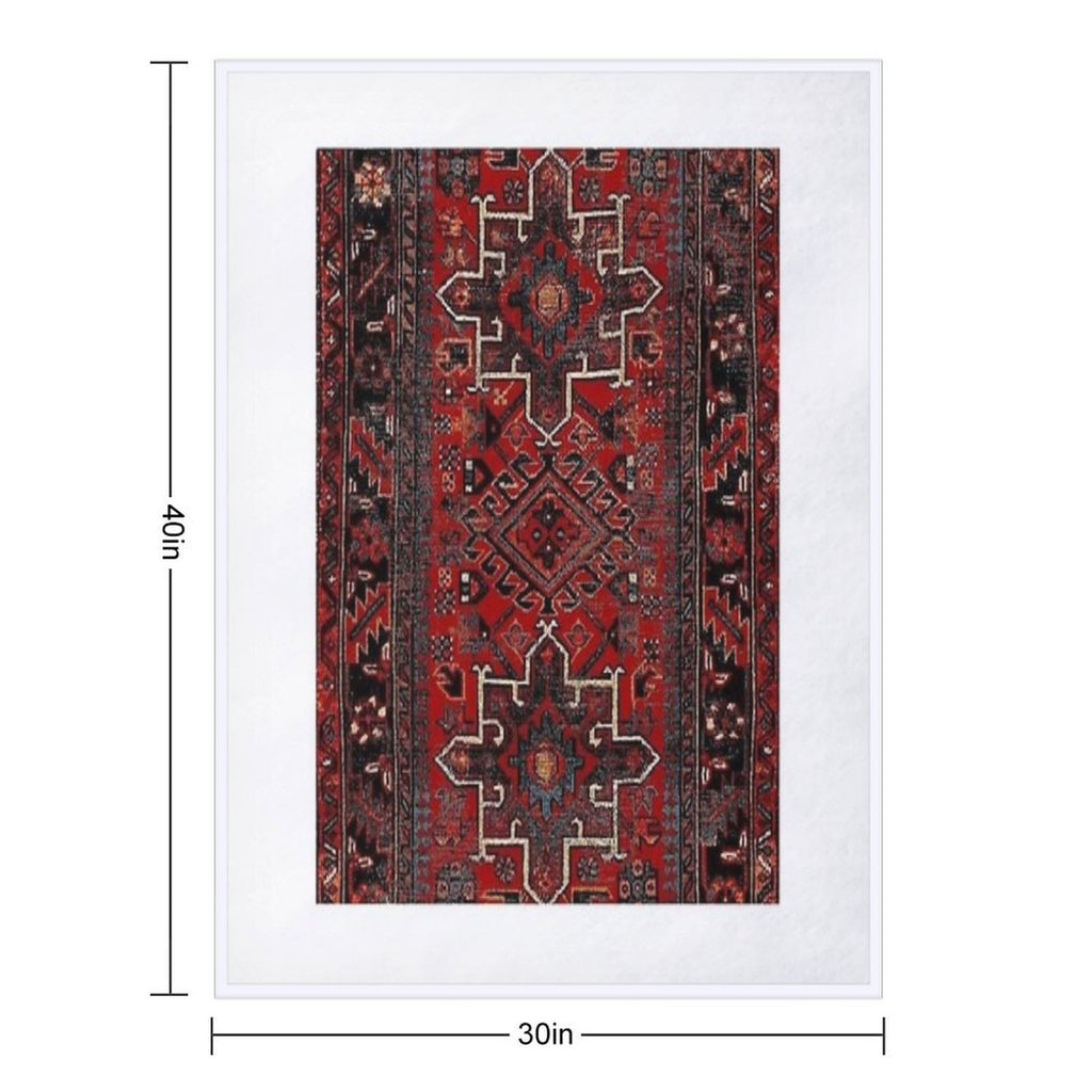 Oriental Rug Durable Throw Blanket