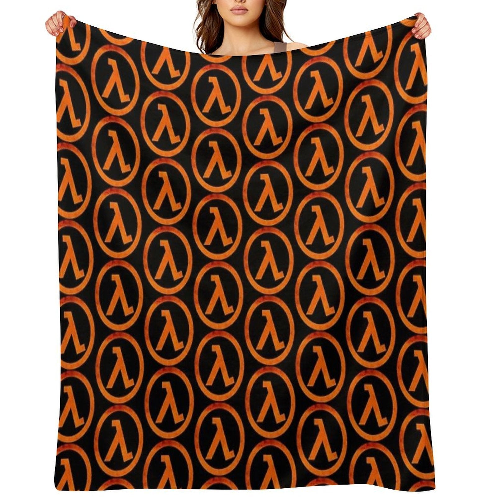 -GAMING- Half Life Rust Logo Shrink-resistant Throw Blanket