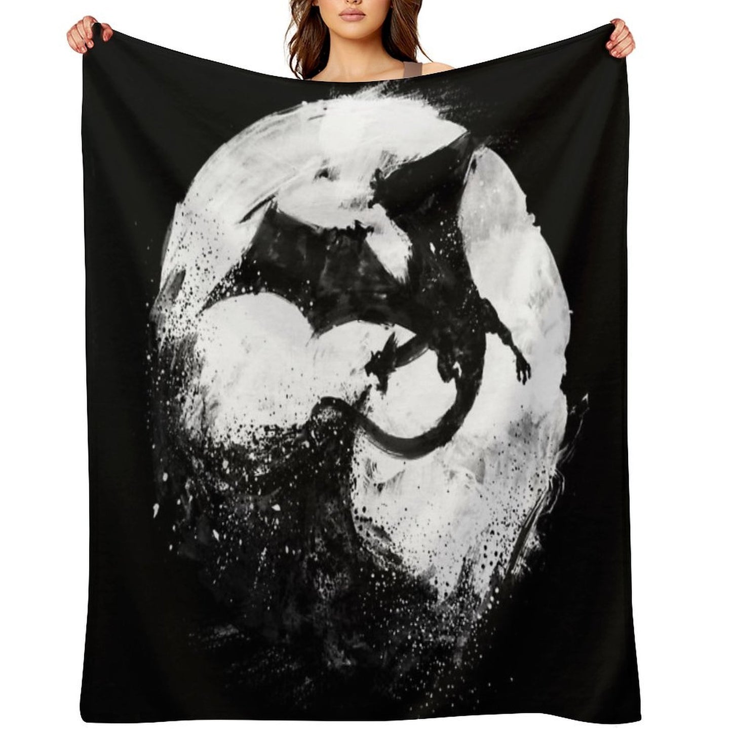 Midnight Desolation Easy Care Throw Blanket