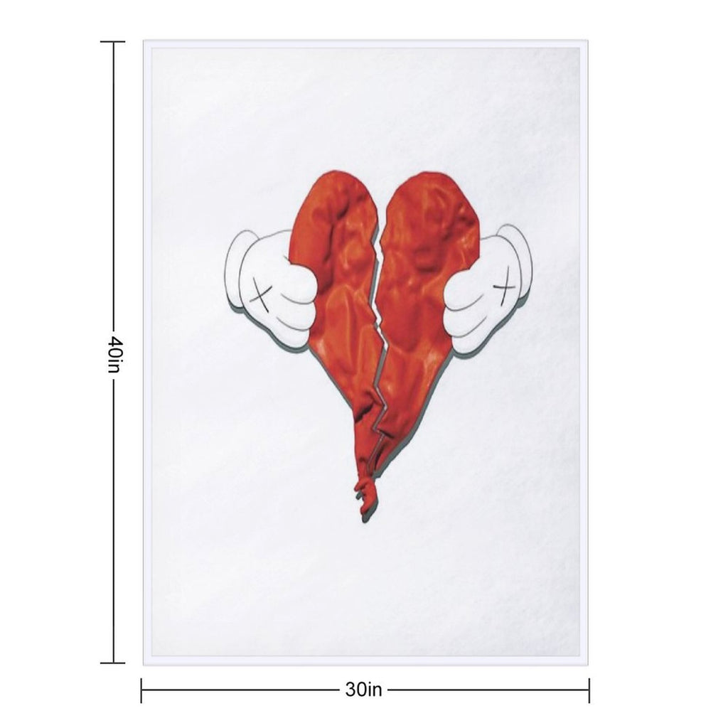 808s And Heartbreak Travel-friendly Throw Blanket