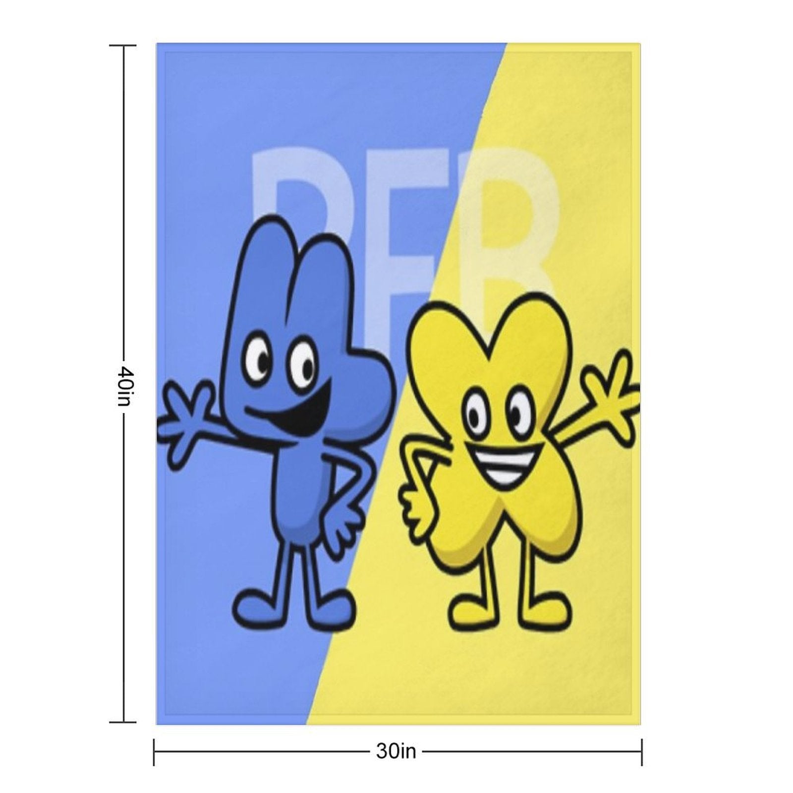 BFB 4 And X Design Lightweight Throw Blanket