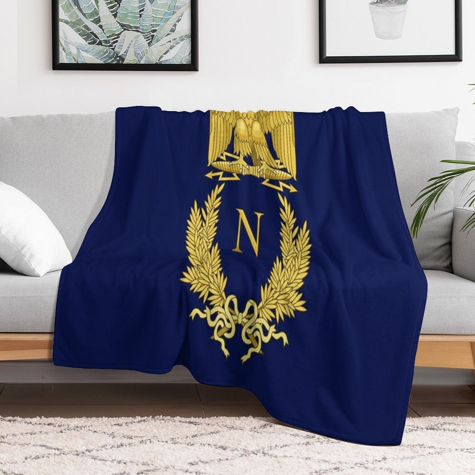 Emblème De Napoléon Bonaparte Versatility Throw Blanket