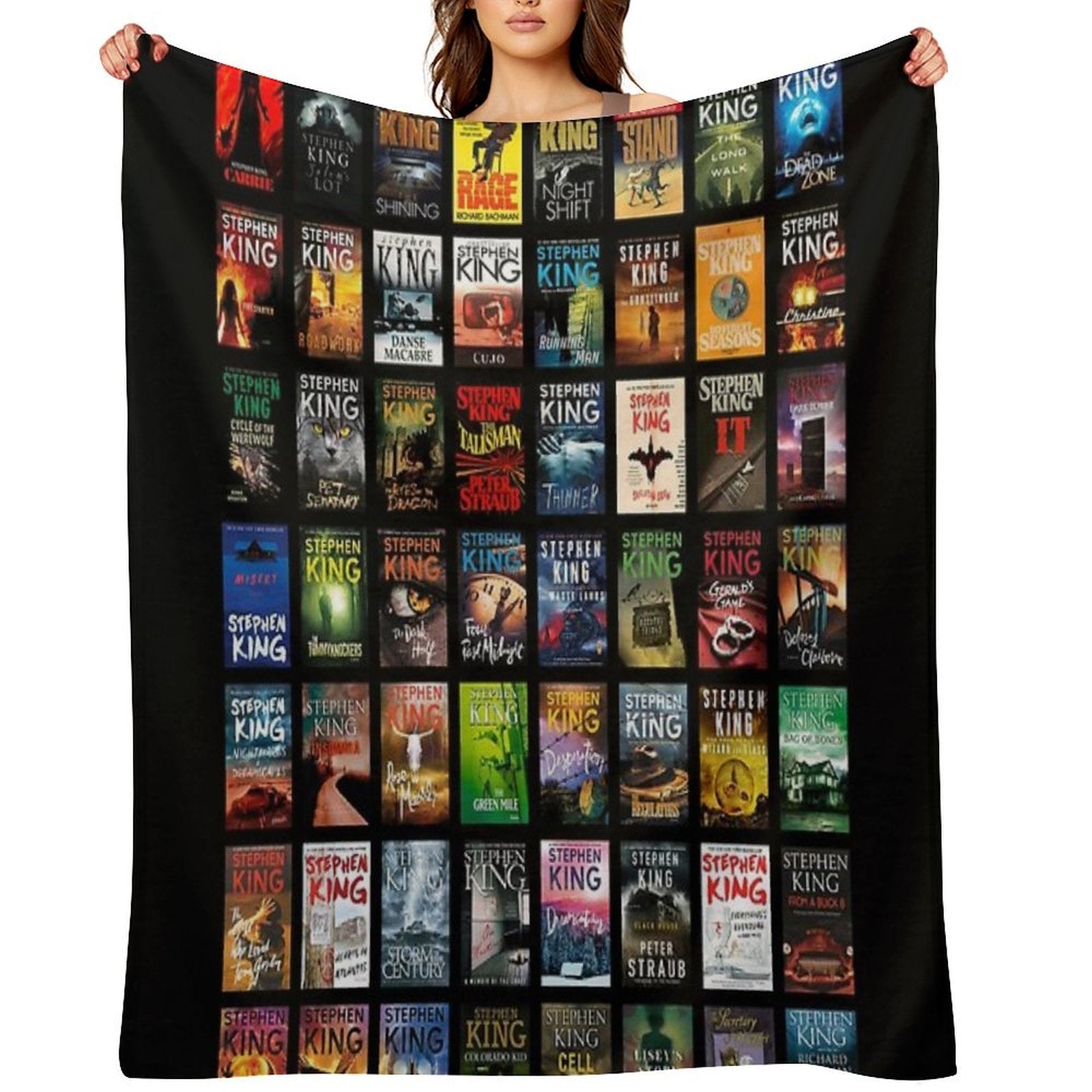 Complete Works of Stephen King Premium Throw Blanket