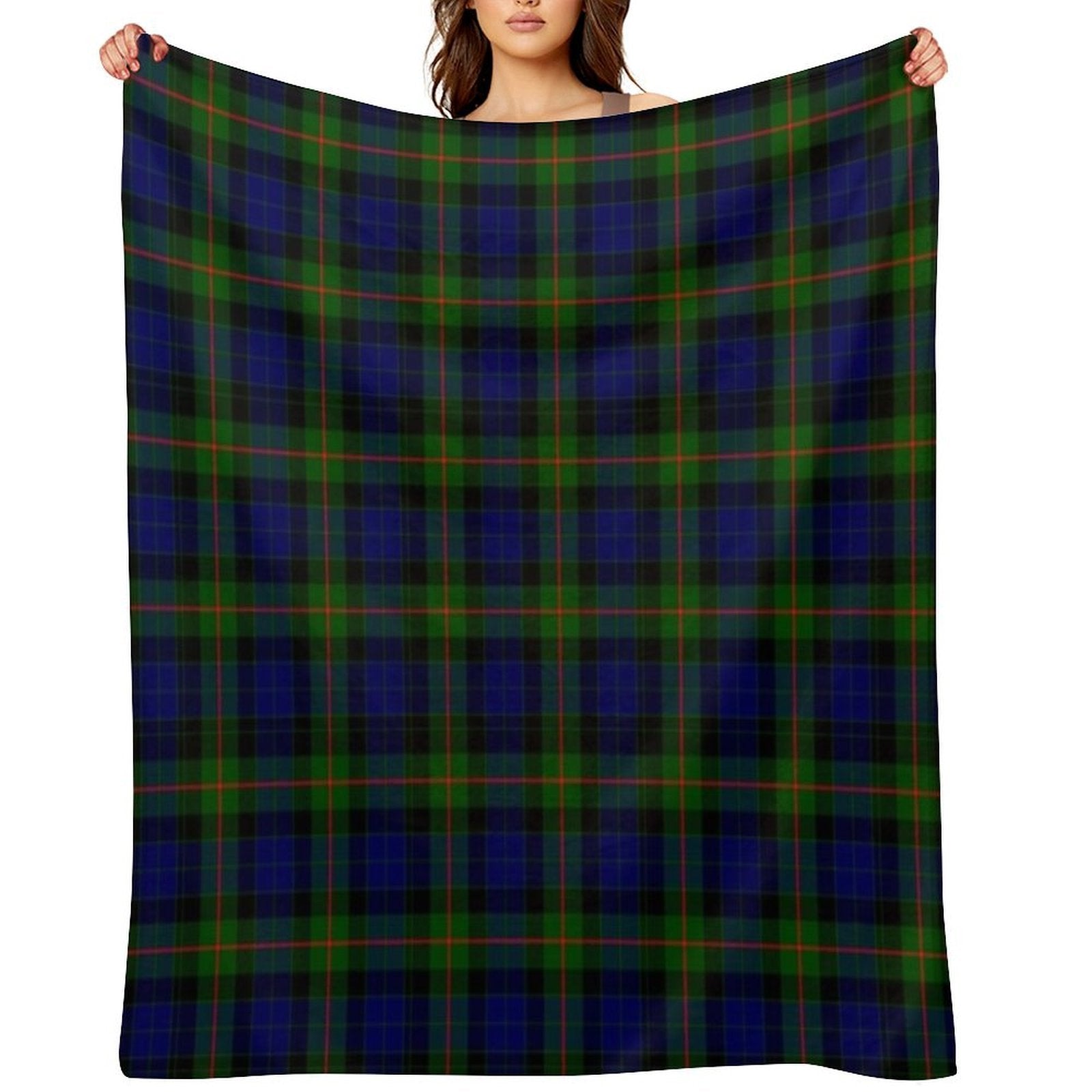 Clan Gunn Tartan Machine-washable Throw Blanket