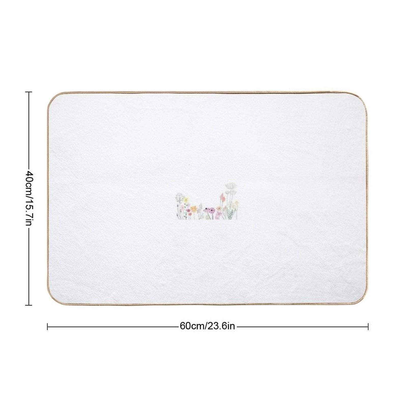 Wildflowers  Non-Slip Bath Mat