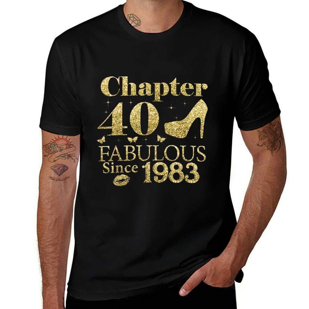Chapter 40 Fabulous Since 1983 40Th Birthday Gift For Ladies  Graphic-printed T-Shirt