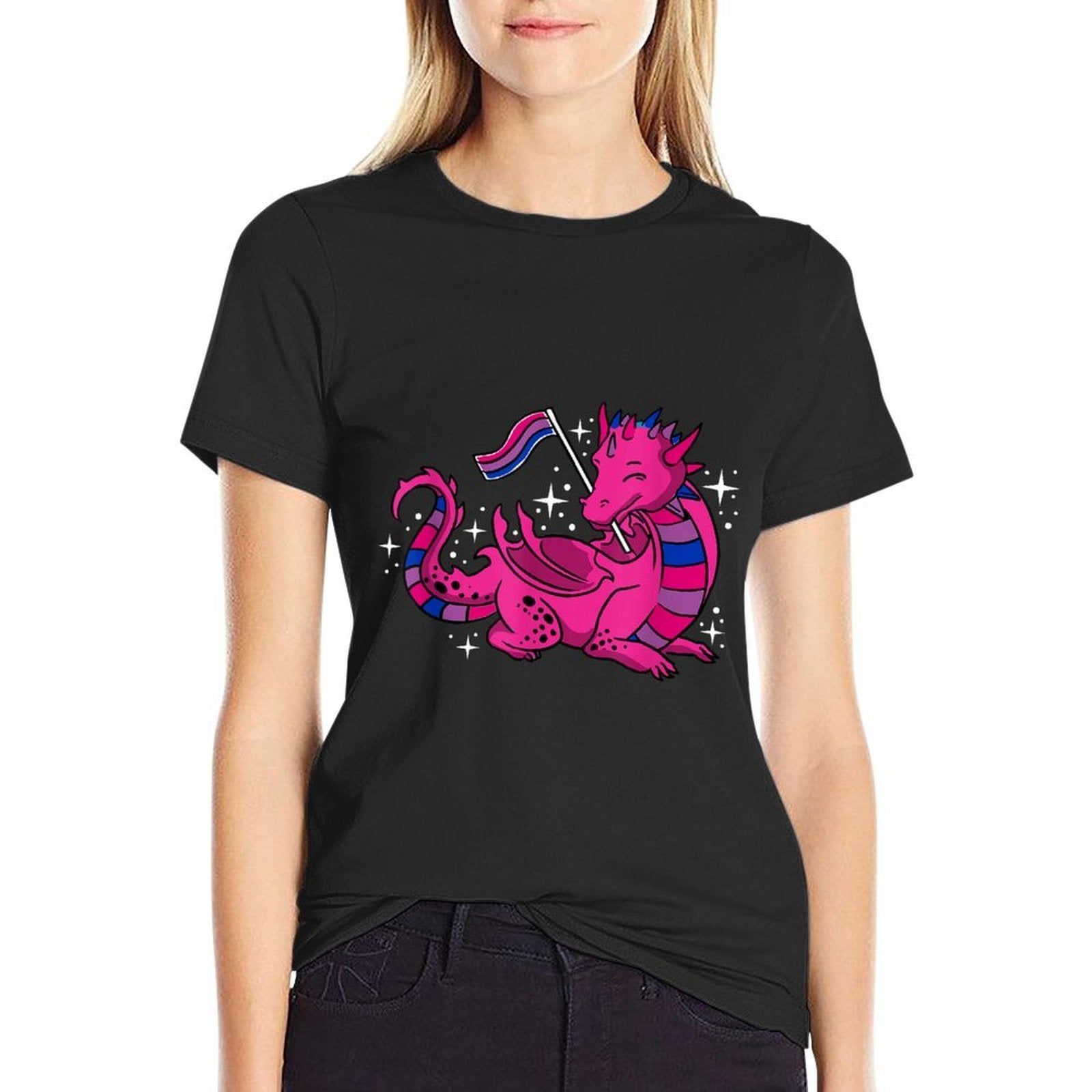 Dragon Bisexual Pride  Wrinkle-resistant T-Shirt
