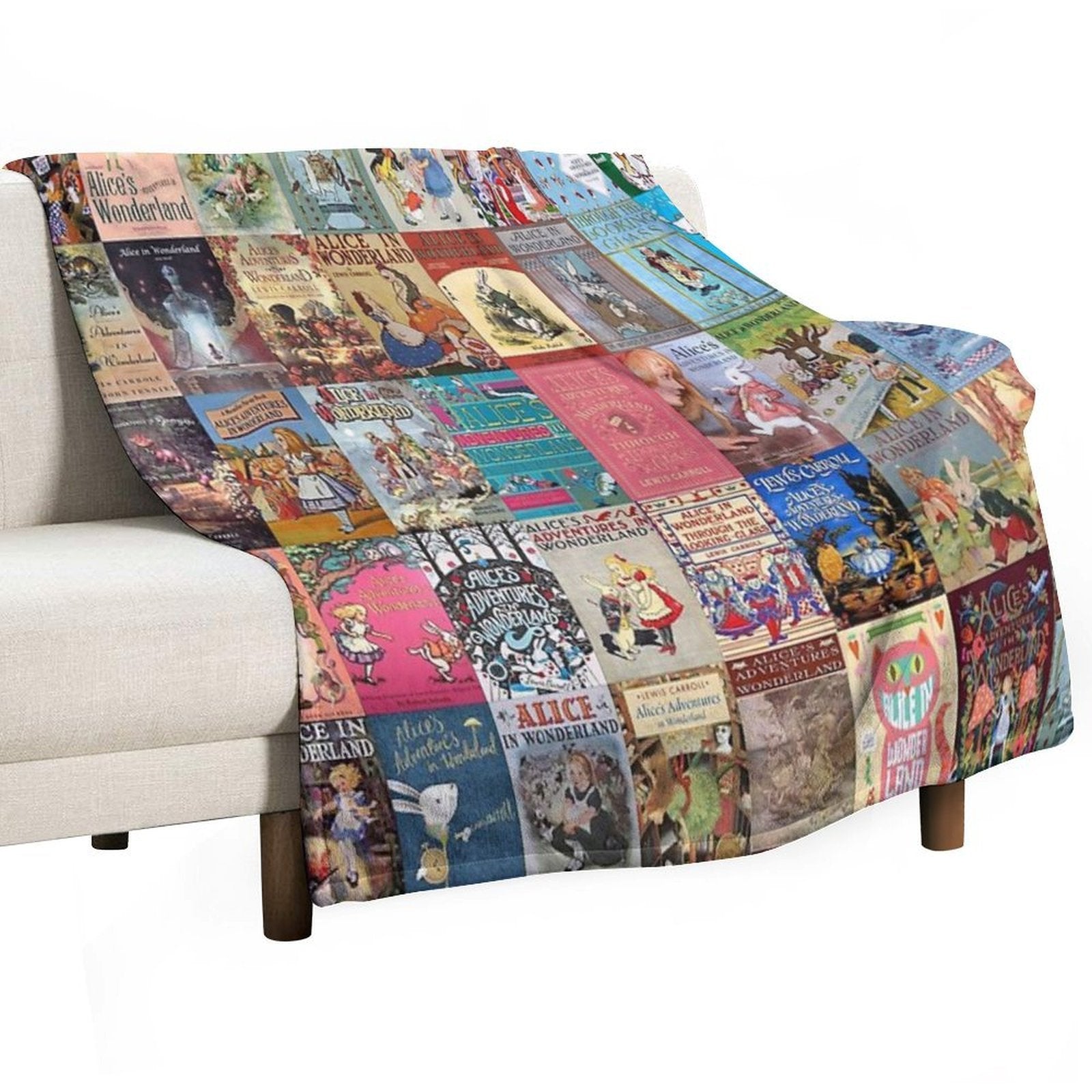 Alice in Wonderland Versatility Throw Blanket