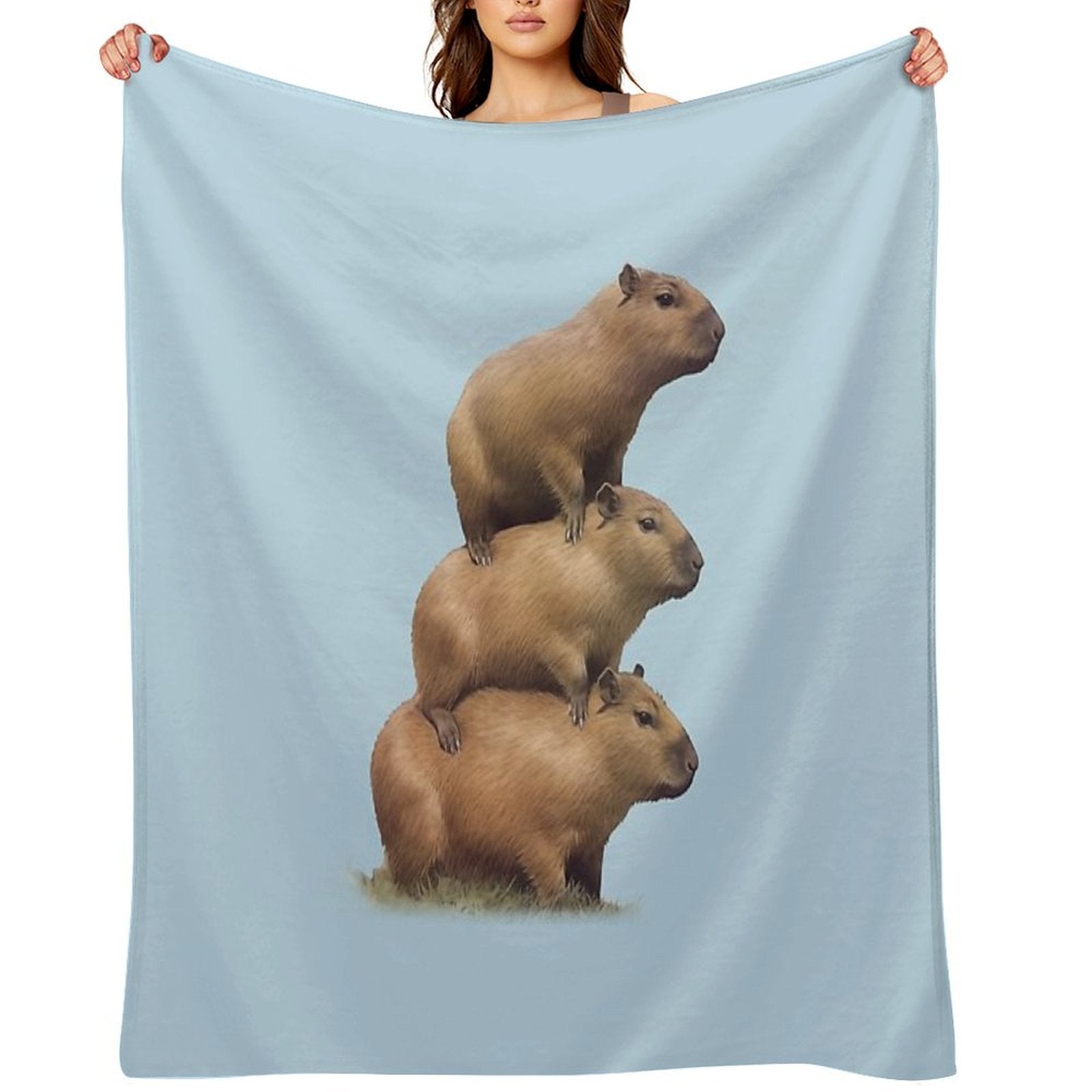Capybara  Capybara Quick-dry Throw Blanket
