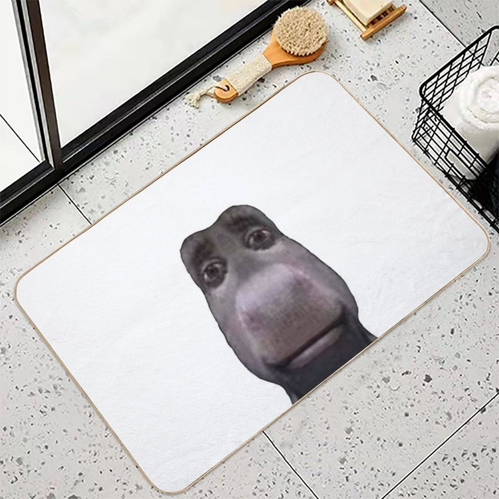 Donkey Stares Into Your Soul  Long-Lasting Bath Mat