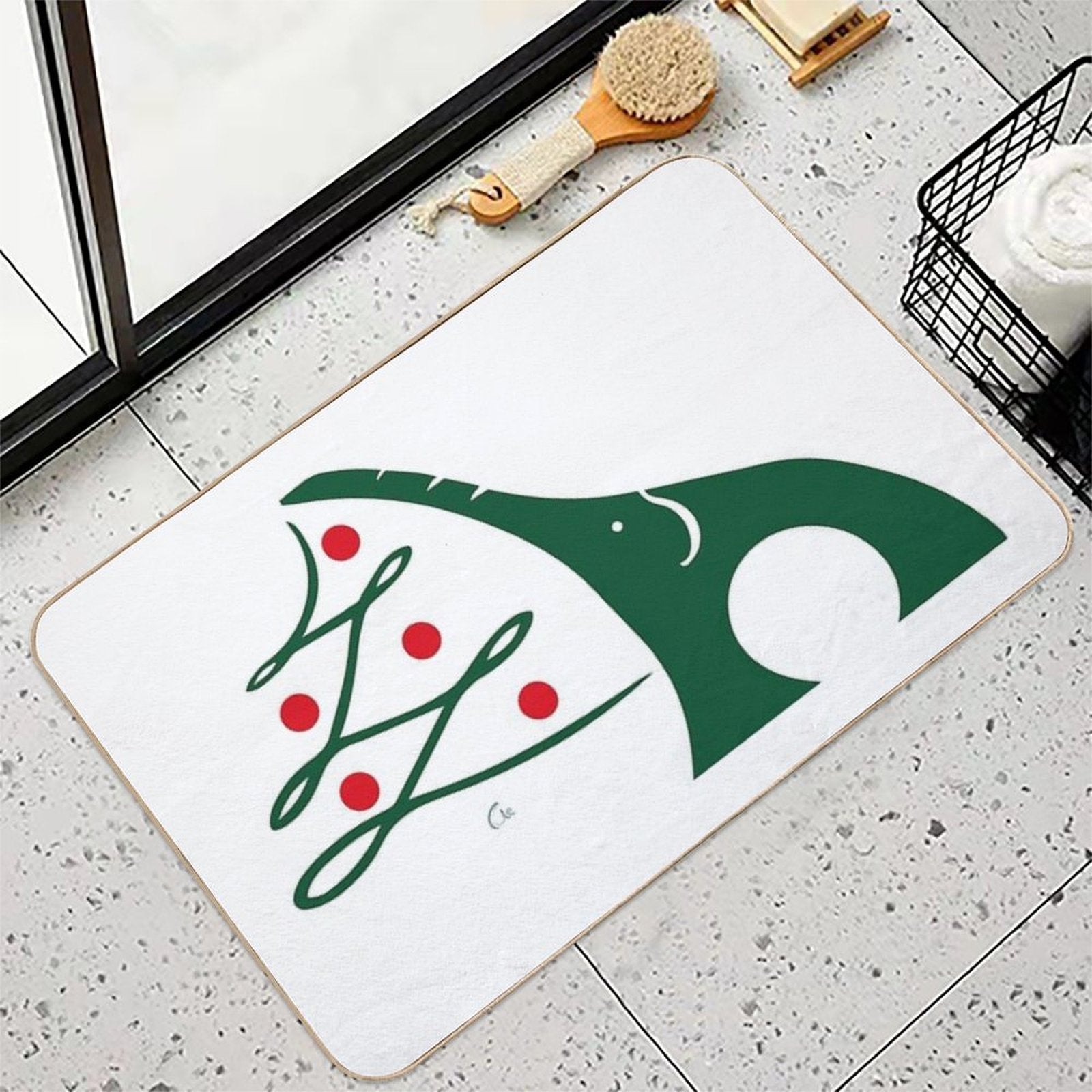 Elephant Christmas 1  Odorless Bath Mat