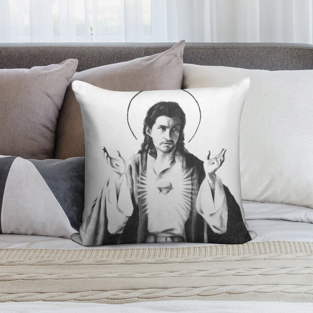 Arctic Monkeys Alex Turner As Jesus Soft Easy Maintenance Throw Pillow