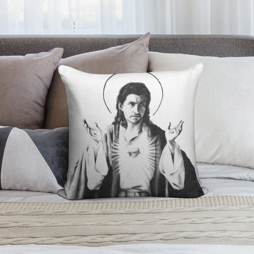 Arctic Monkeys Alex Turner As Jesus Soft Easy Maintenance Throw Pillow