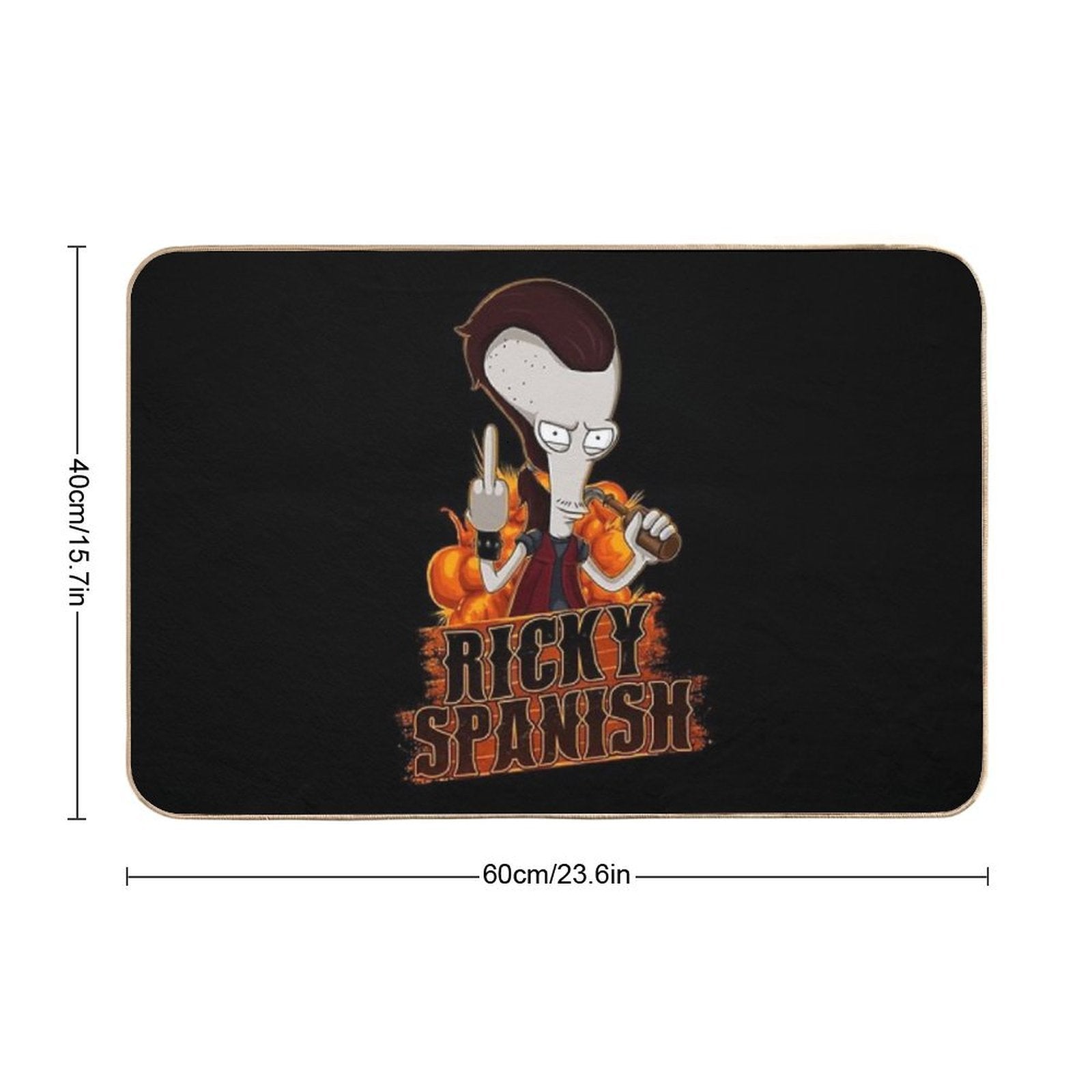 Ricky Spanish  Easy Maintenance Bath Mat