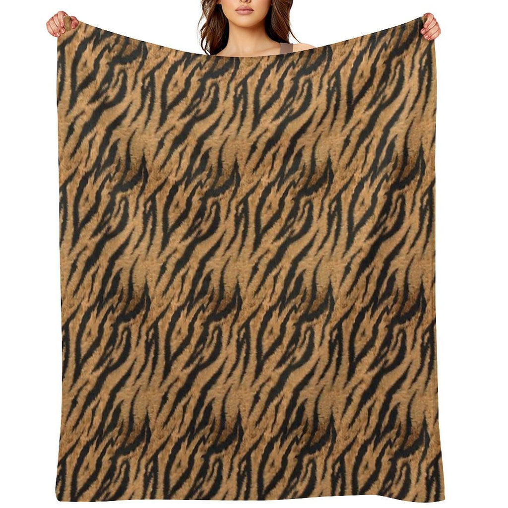 Tiger Skin Gift-ready Throw Blanket