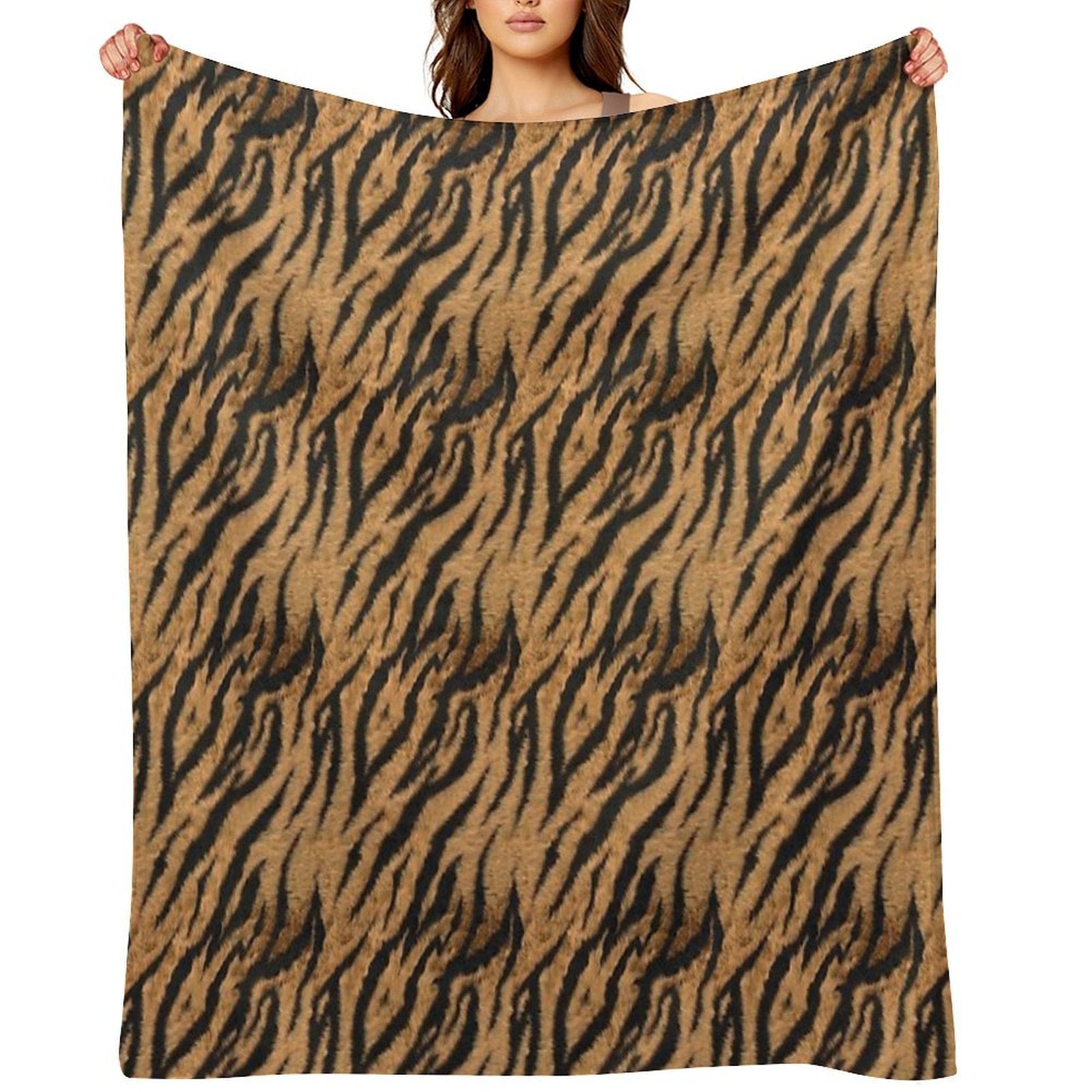 Tiger Skin Gift-ready Throw Blanket