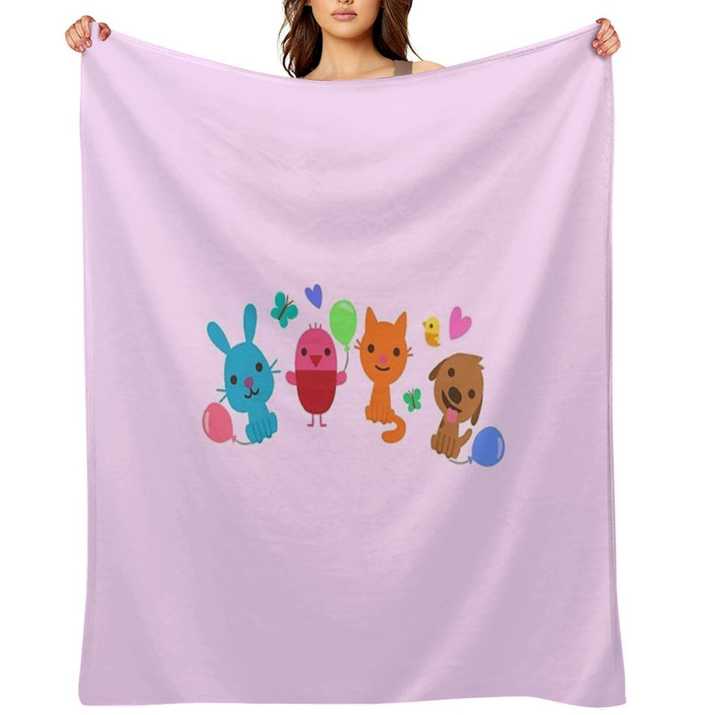 Play SAGO Mini Pink Velvety-soft Throw Blanket