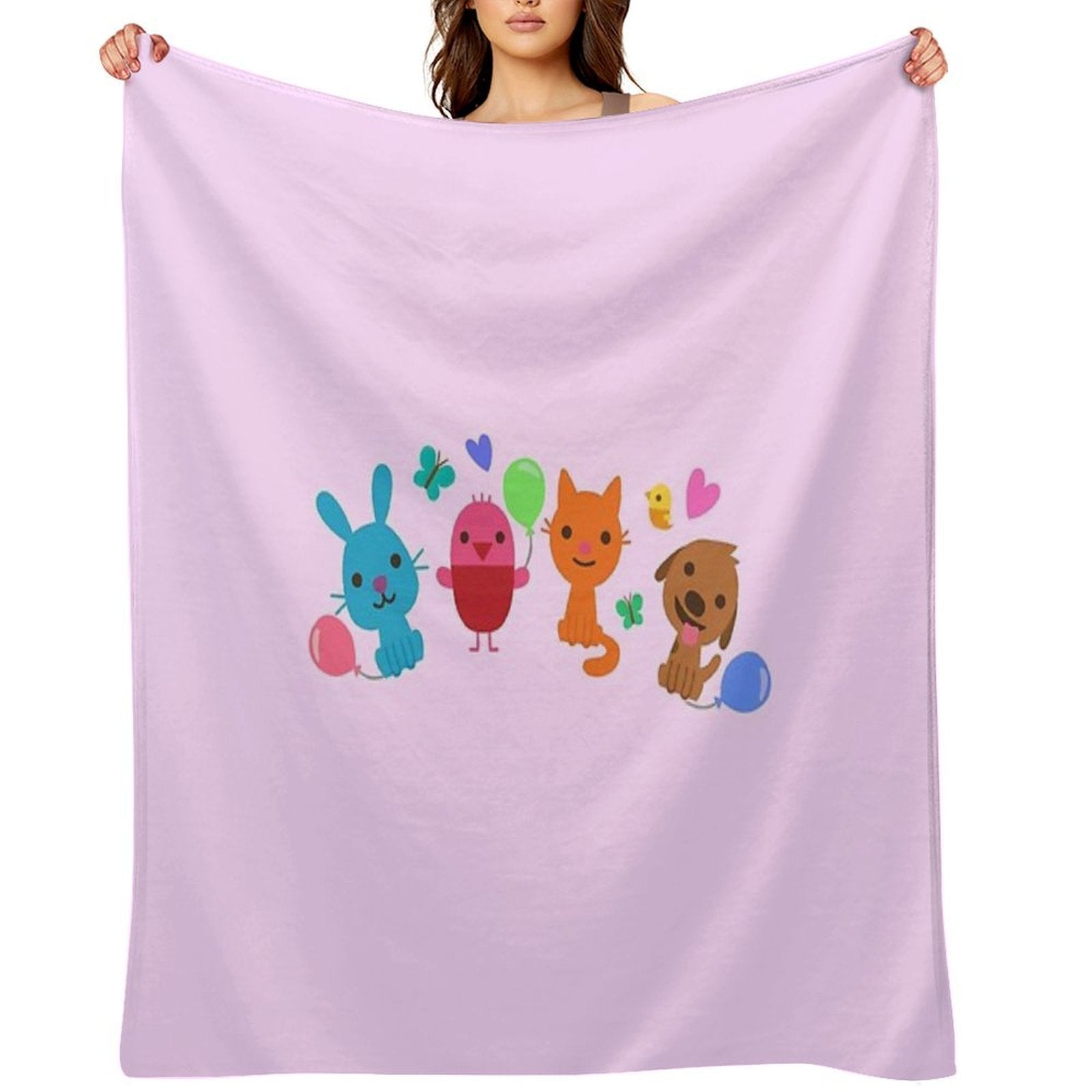 Play SAGO Mini Pink Velvety-soft Throw Blanket
