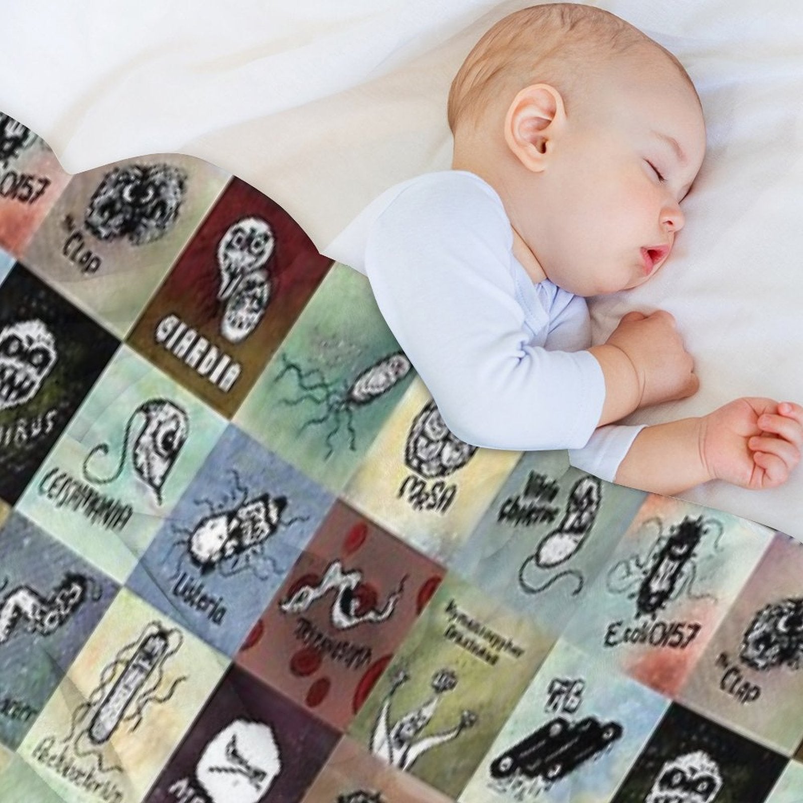 Pathogens - Gotta Catch Them All Versatility Throw Blanket