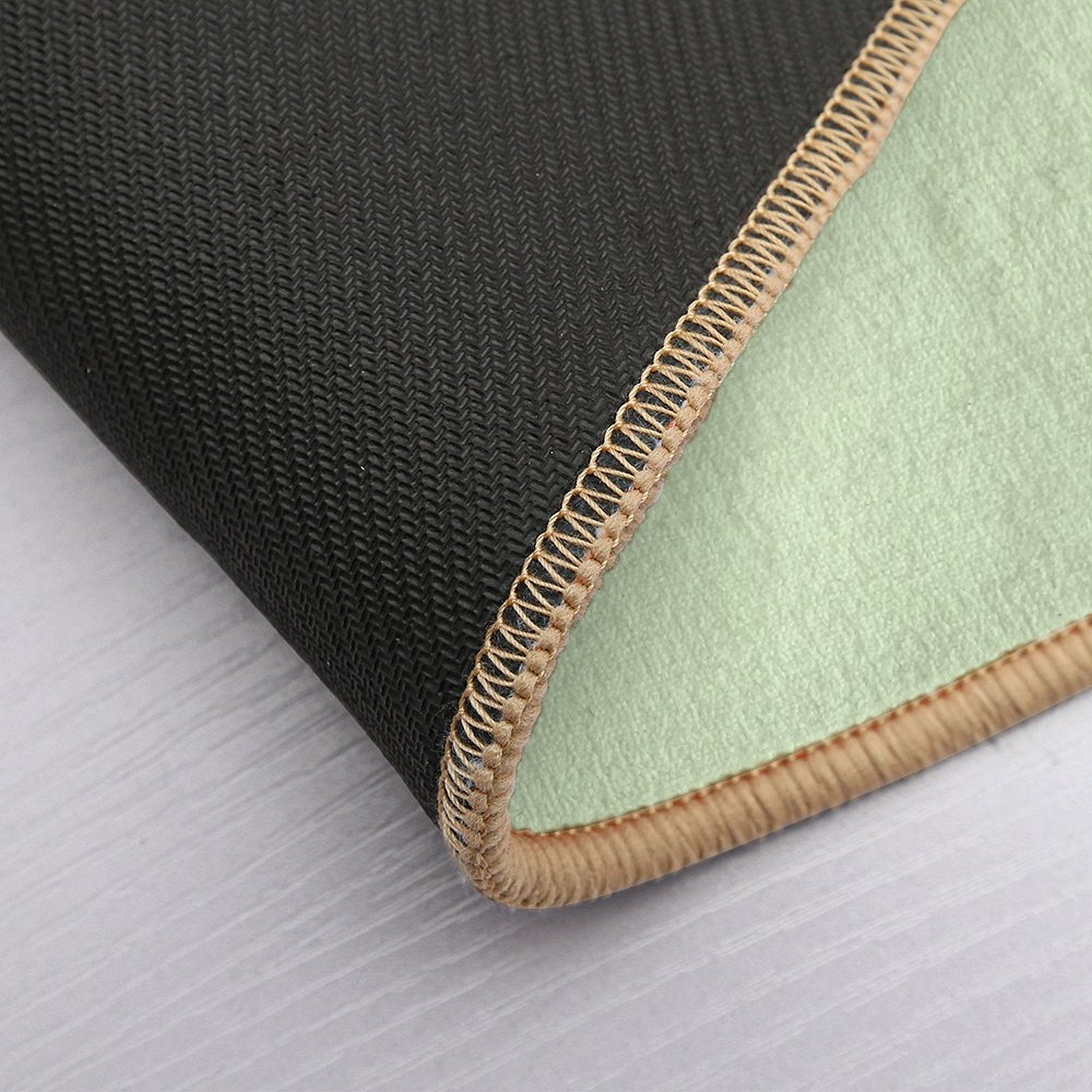 Soft Pastel Green, Sage Green Marble  Non-Slip Bath Mat