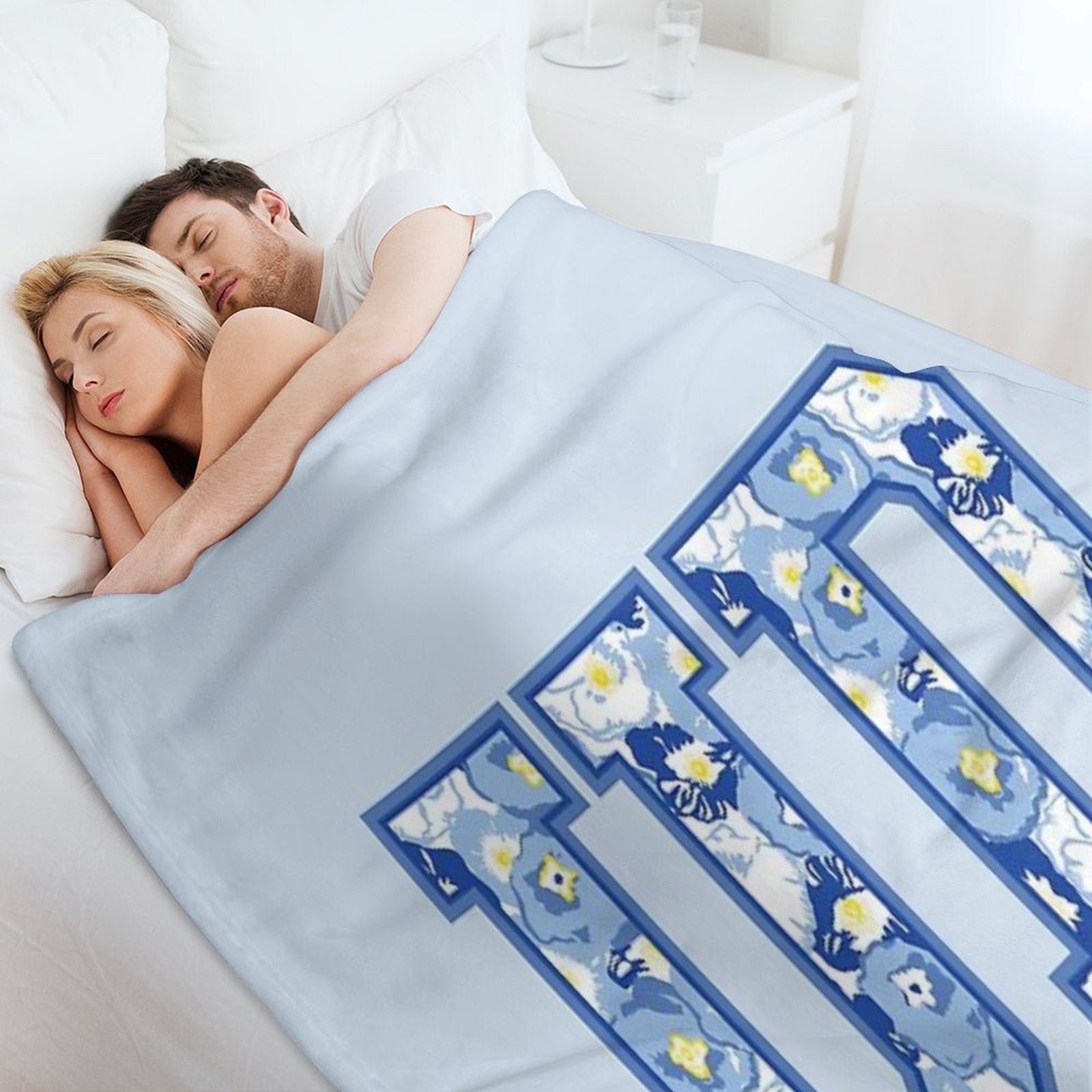 Delaware Lily Floral U D Sustainable Throw Blanket