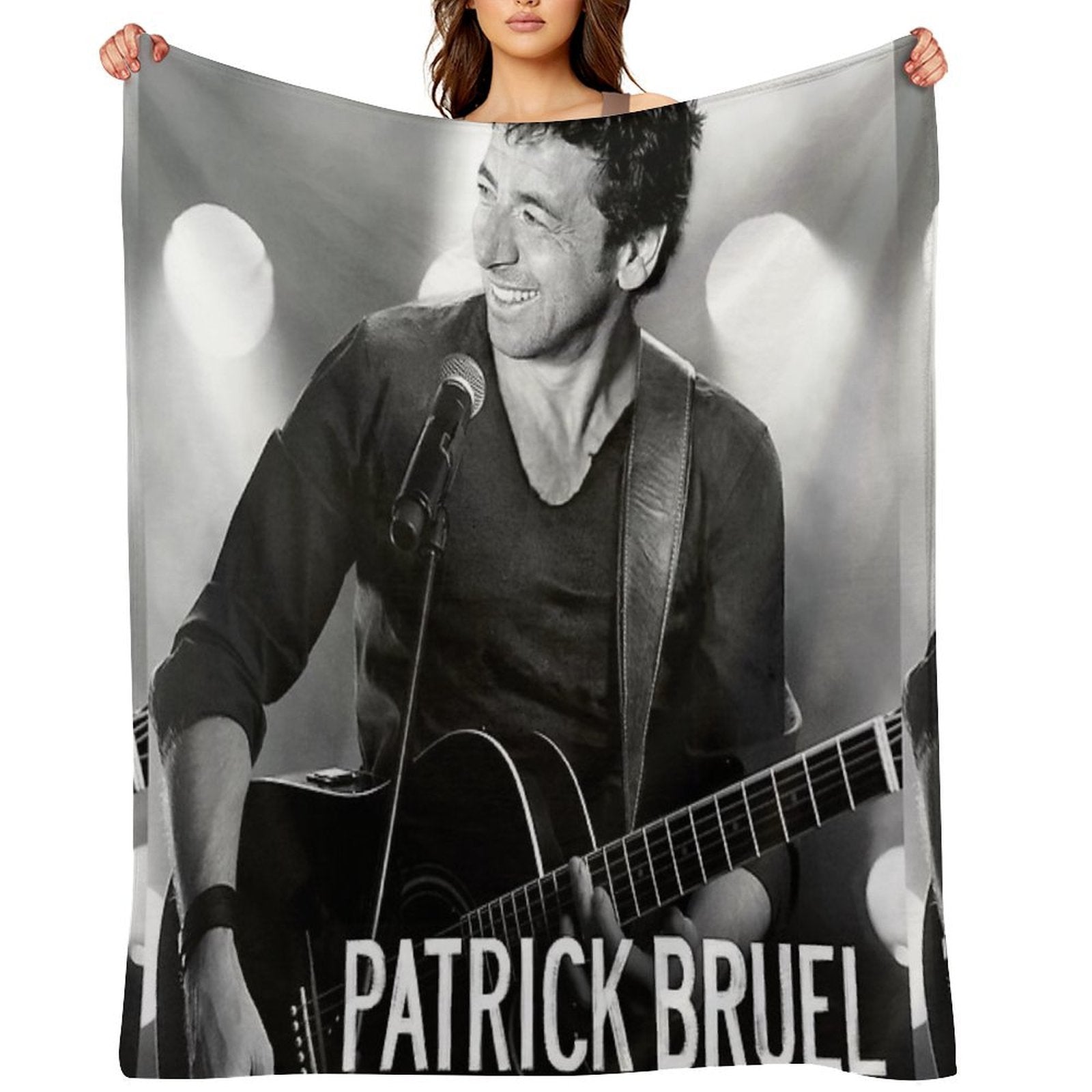 Thighaag Patrick Bruel Show Tour TOURNEE En ACOUSTIQUE 2022 Compact Throw Blanket
