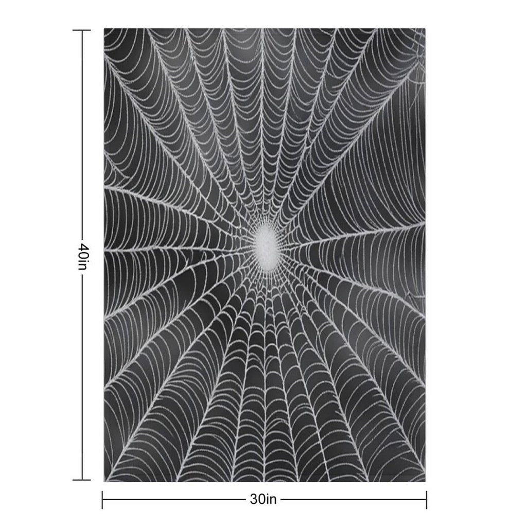 Spider Web Halloween Wrinkle-free Throw Blanket