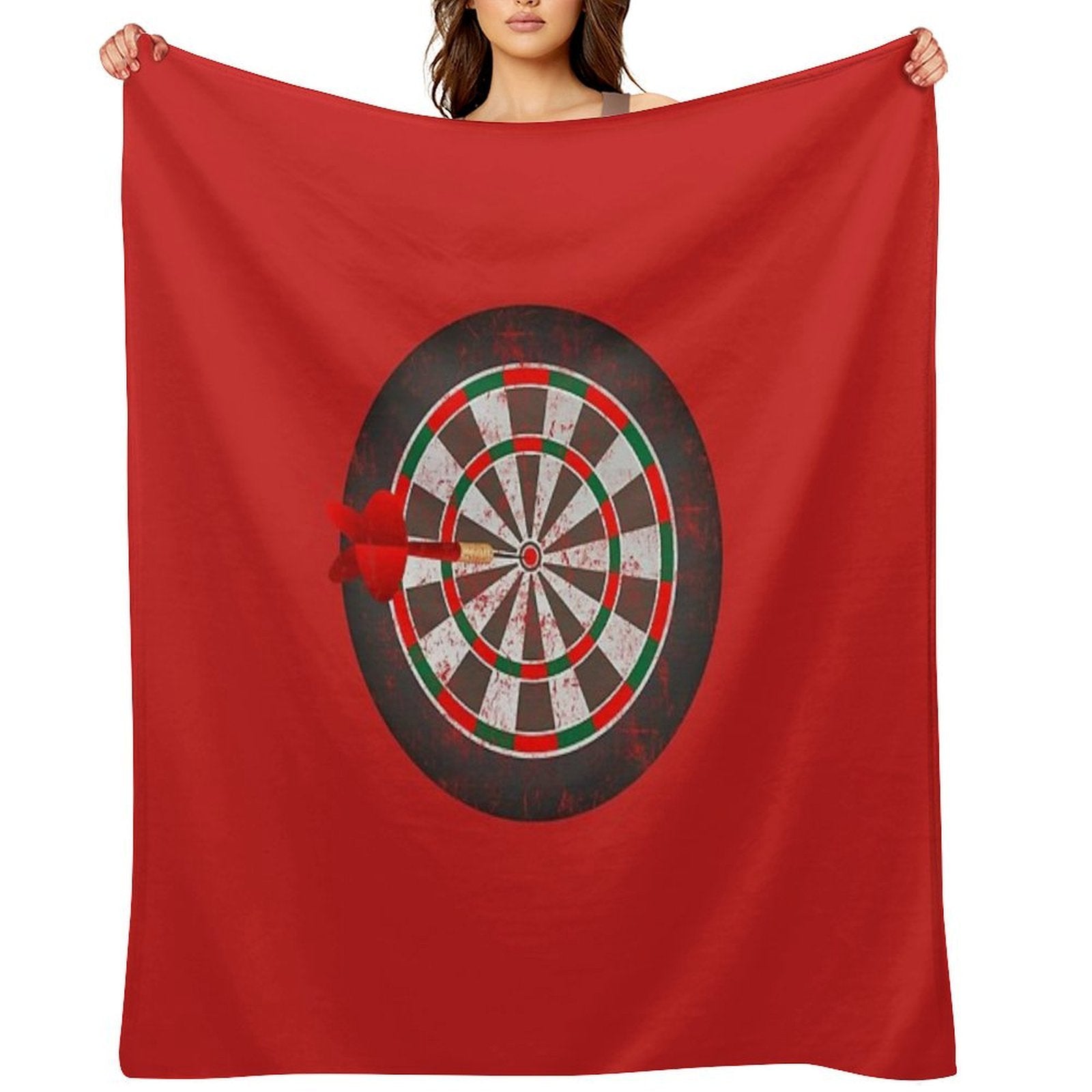 Vintage Darts Dartboard Lightweight Throw Blanket