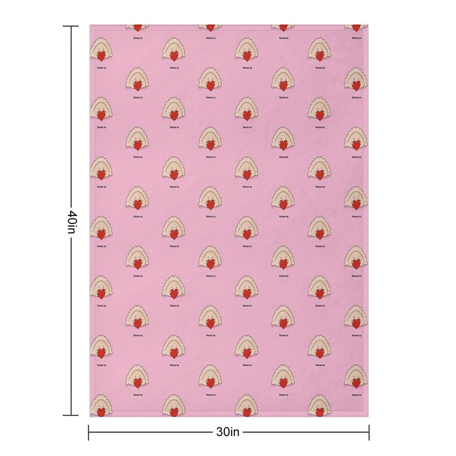 Kocham Cie Cute Pierogi Card with An Adorable Polish Dumpling Anti-pilling Throw Blanket