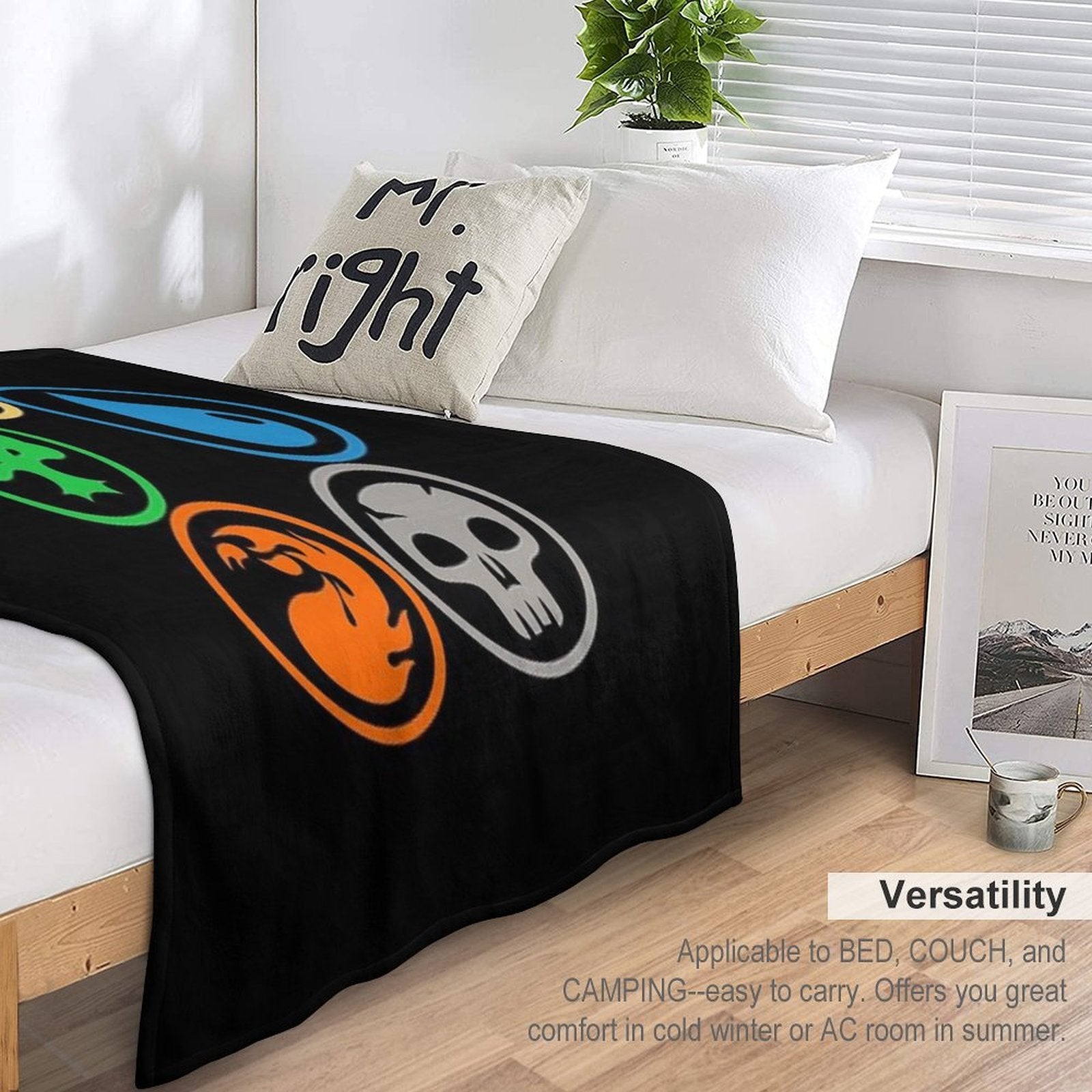 Amergo Posisi Pas Machine-washable Throw Blanket