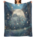 Explore The Enchanting World of My Neighbor Totoro XI Original Art And Illustrations Online Sustainable Throw Blanket