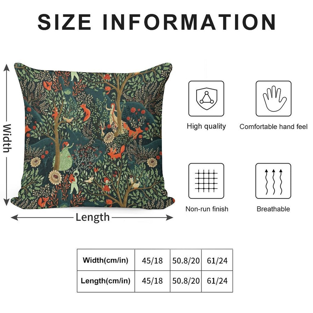 Whimsical Wonderland Soft Warmth Comfort Throw Pillow