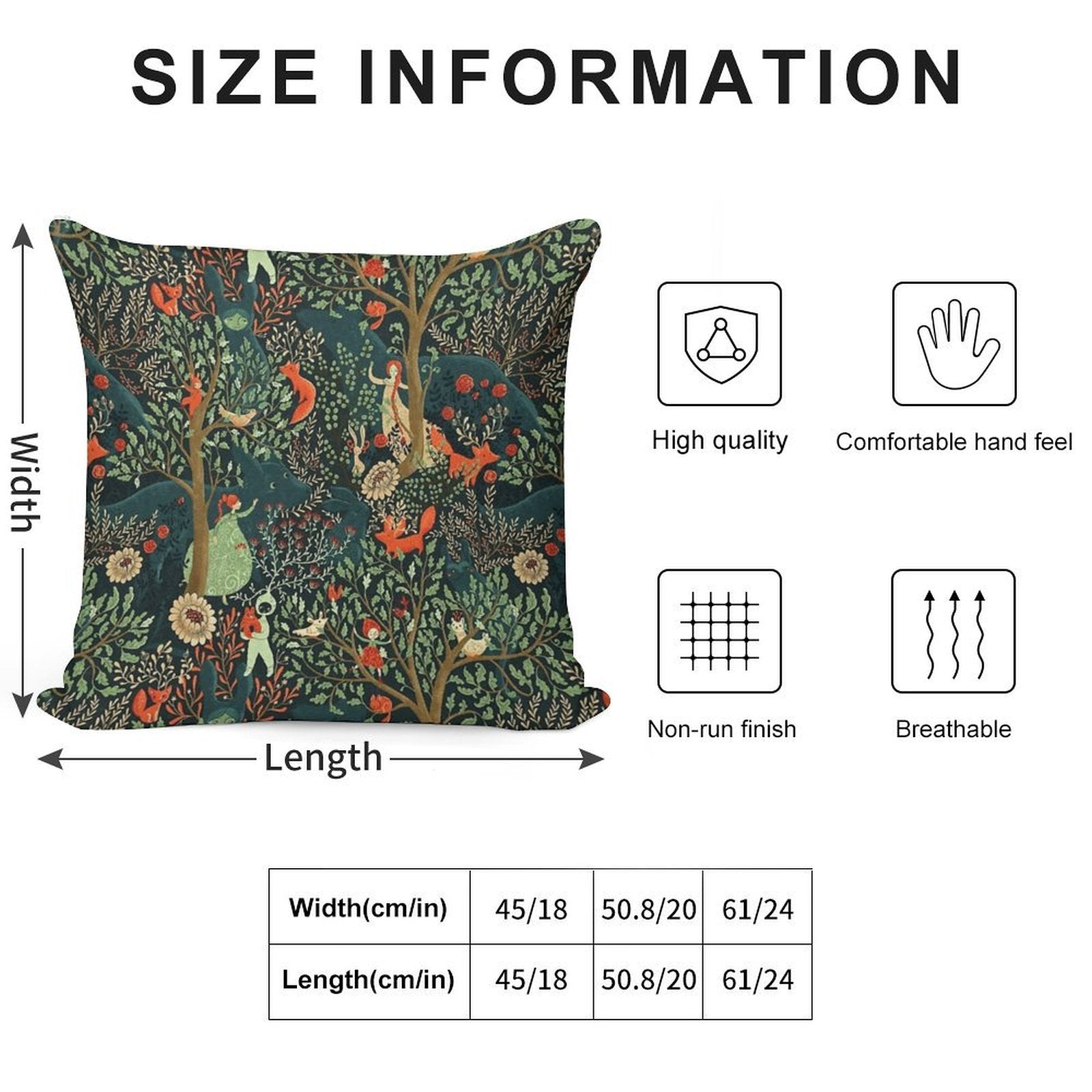 Whimsical Wonderland Soft Warmth Comfort Throw Pillow