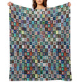 Chessboard Tapiz 3d 1 Machine-washable Throw Blanket