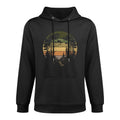Trees Wildlife Nature Vintage Retro Forest Man Woman Girl Medium-Weight Fabric Hoodie