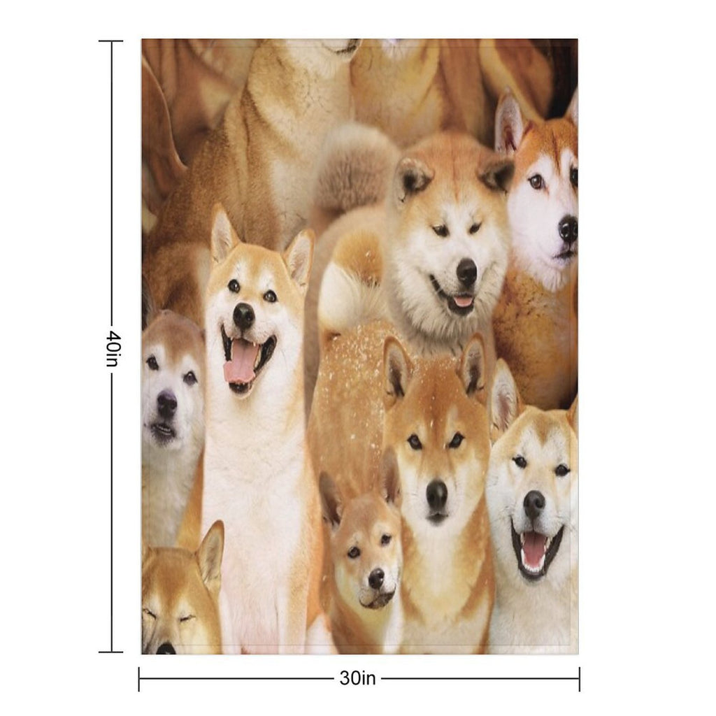 Shiba Inu Versatility Throw Blanket
