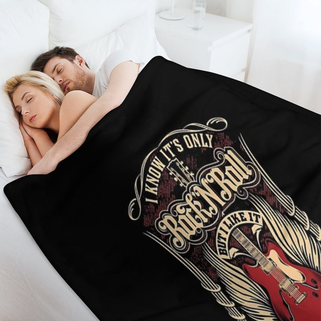 Guitar The Stones Eco-conscious Throw Blanket
