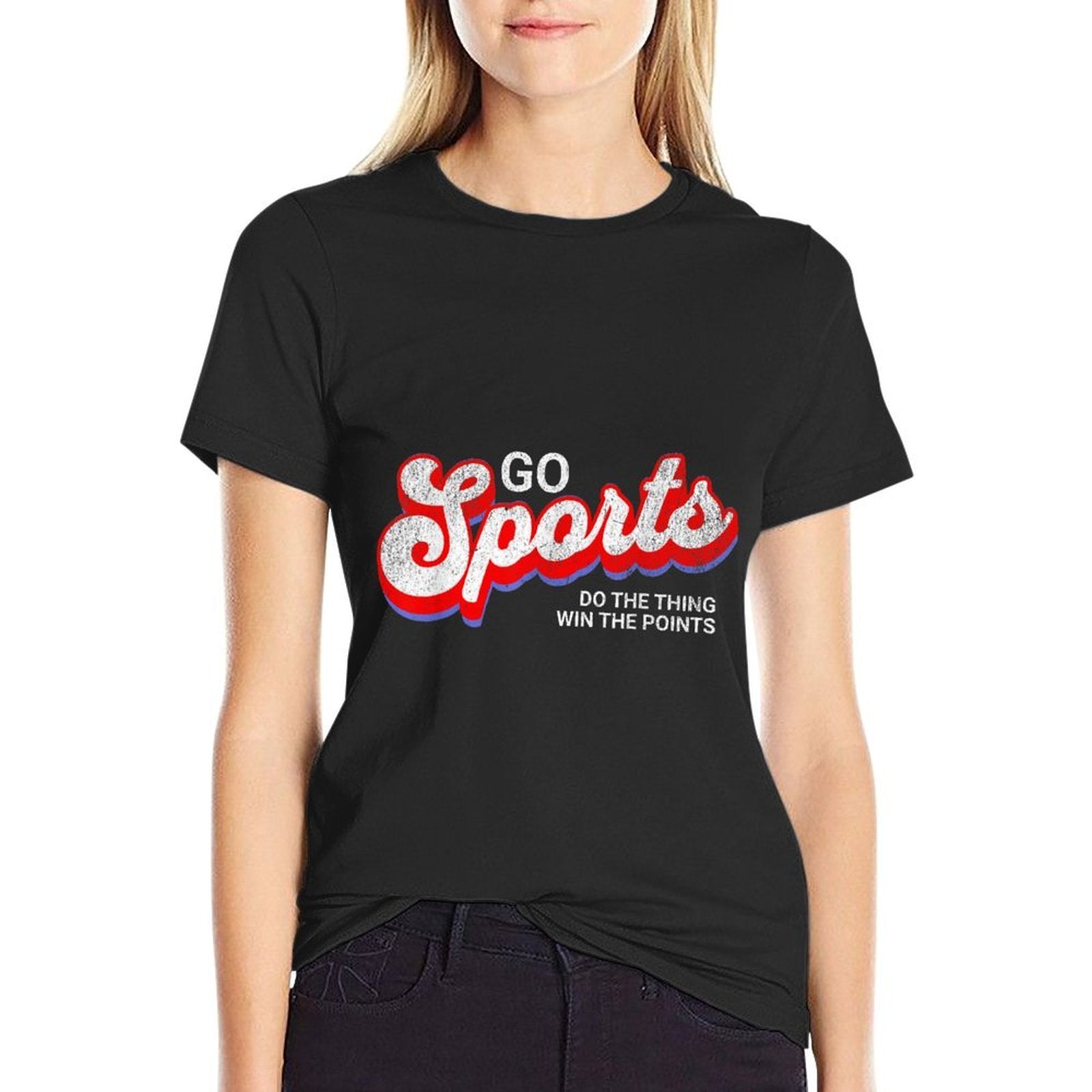 Go Sports Do The Thing Win The Points, Yay Go Sports Team  Trendy Pattern T-Shirt